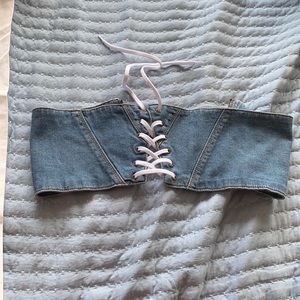 Denim Corset